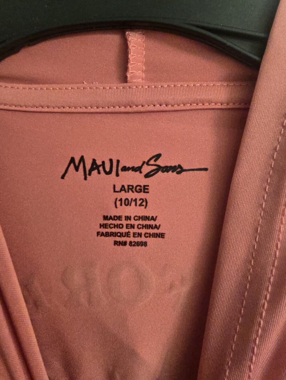 NWT! Maui And Sons Girls Coral Longsleeve 50+ UPF Protection Sun Shirt 10/12 - Picture 4 of 12